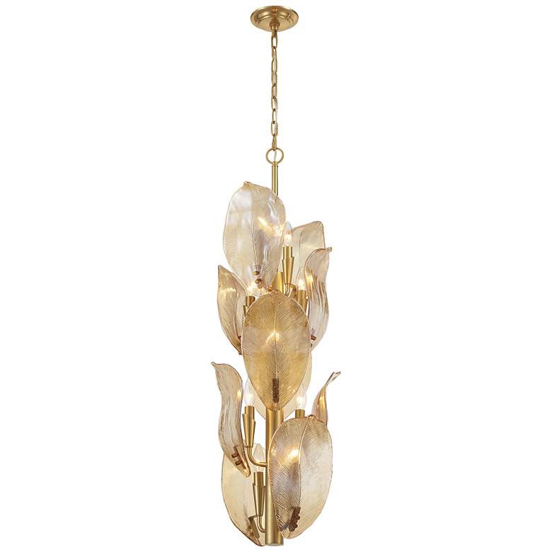 Image 1 Metropolitan Orchid 10-Light 13-in Legacy Brass Indoor Pendant