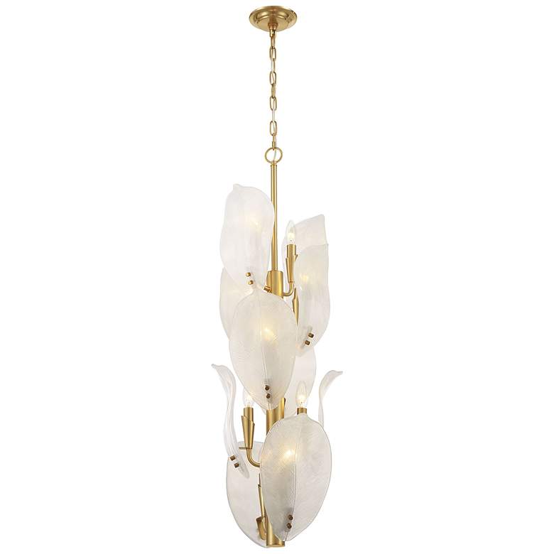 Image 1 Metropolitan Orchid 10-Light 13-in Legacy Brass Indoor Pendant