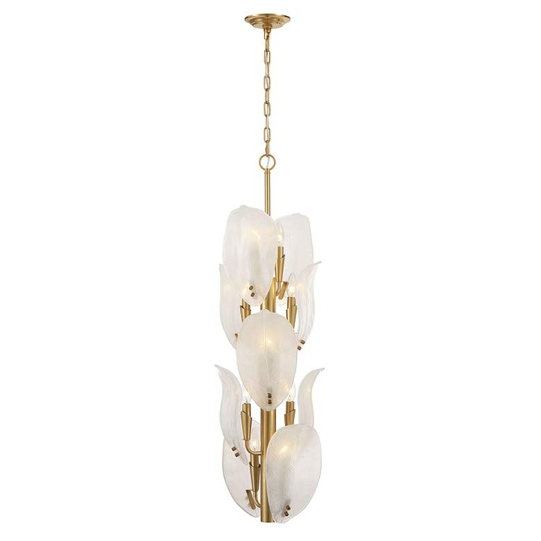 Image 3 Metropolitan Orchid 10-Light 13-in Legacy Brass Indoor Pendant more views
