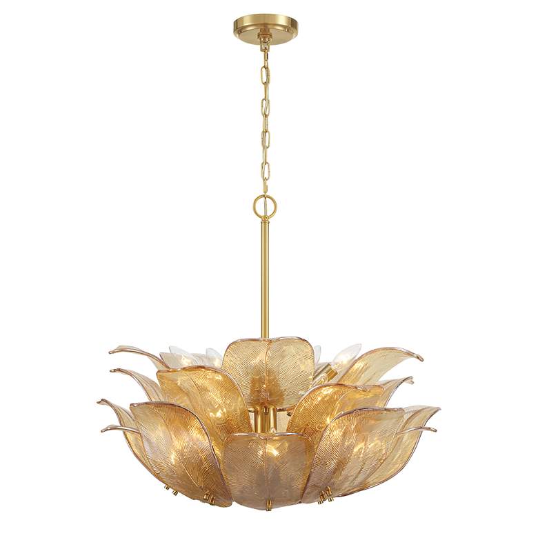 Image 3 Metropolitan Orchid 10-Light 28.5-in Legacy Brass Indoor Pendant more views