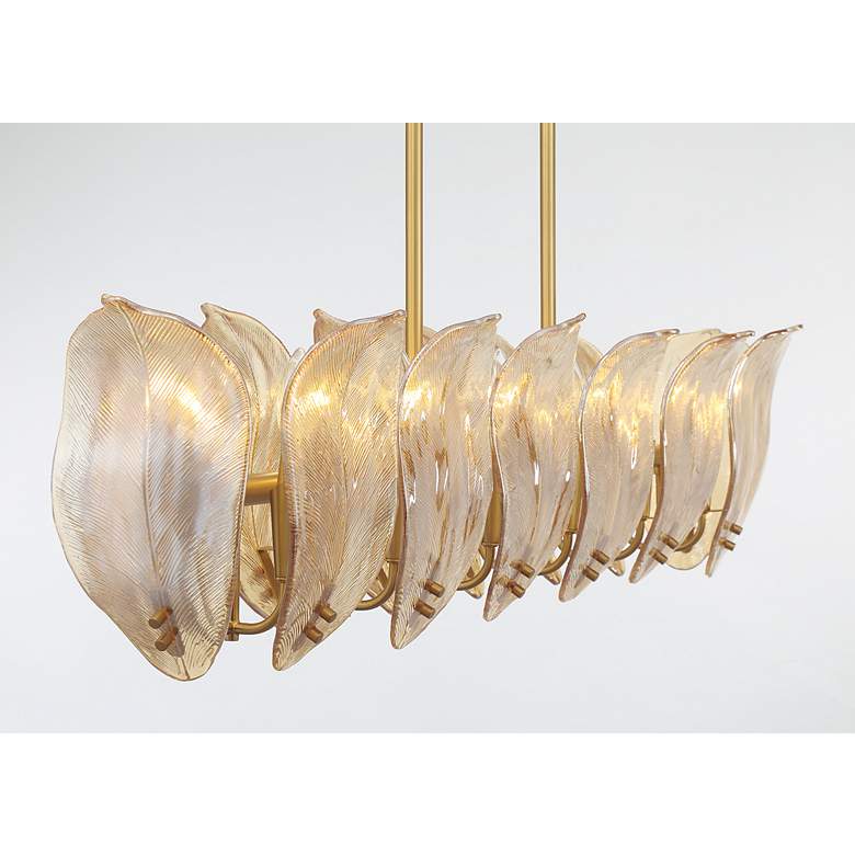 Image 3 Metropolitan Orchid 14-Light 11.75-in Legacy Brass Indoor Island Chandelier more views