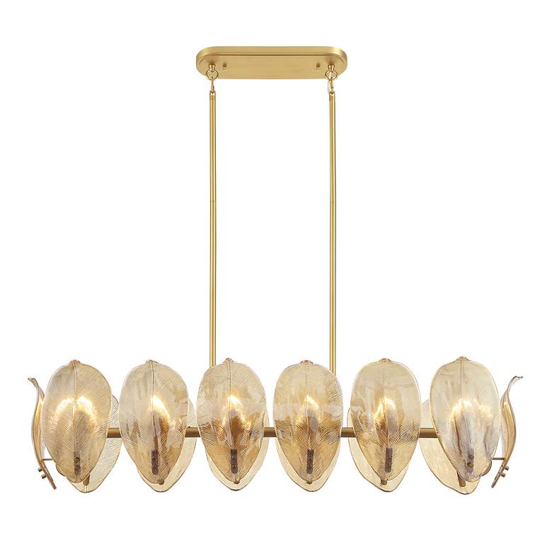 Image 4 Metropolitan Orchid 14-Light 11.75-in Legacy Brass Indoor Island Chandelier more views