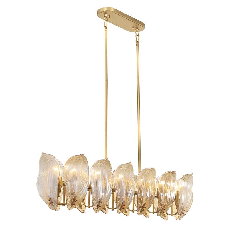 Image 5 Metropolitan Orchid 14-Light 11.75-in Legacy Brass Indoor Island Chandelier more views