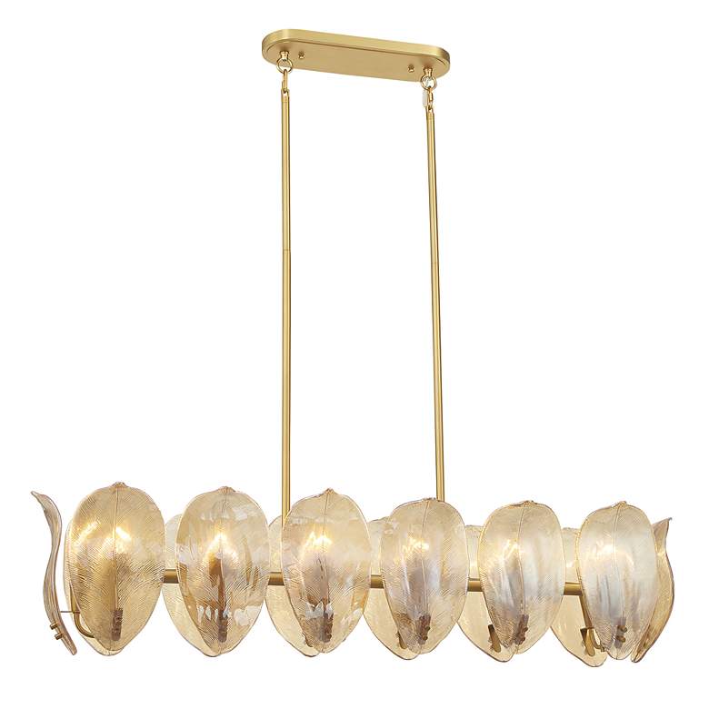 Image 6 Metropolitan Orchid 14-Light 11.75-in Legacy Brass Indoor Island Chandelier more views