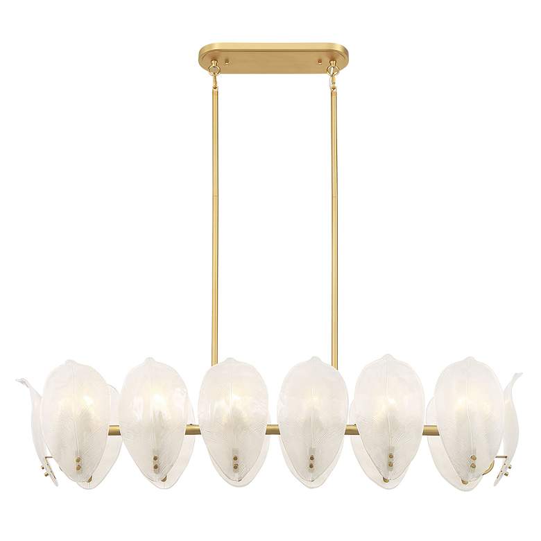 Image 3 Metropolitan Orchid 14-Light 11.75-in Legacy Brass Indoor Island Chandelier more views