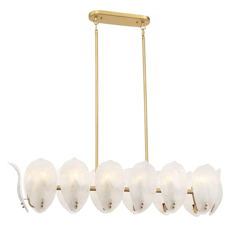 Image 6 Metropolitan Orchid 14-Light 11.75-in Legacy Brass Indoor Island Chandelier more views