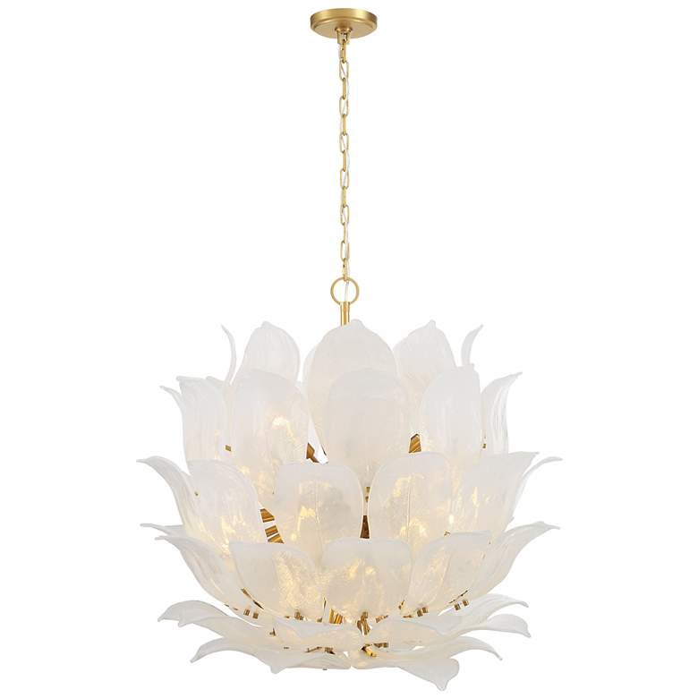 Image 3 Metropolitan Orchid 24-Light 35.5-in Legacy Brass Indoor Pendant more views