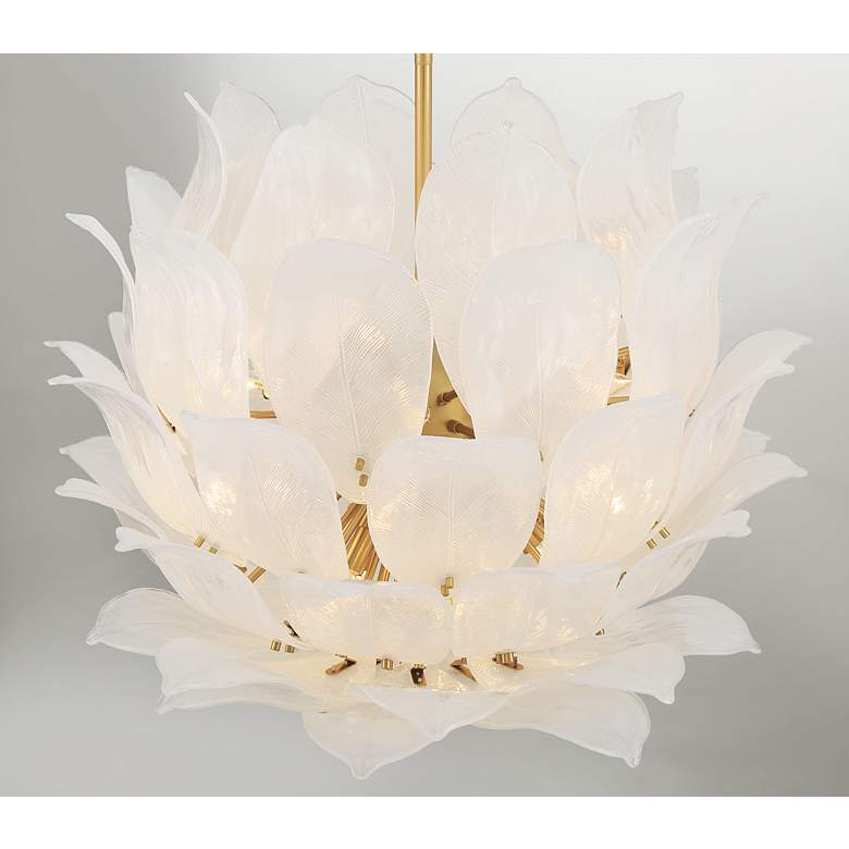 Image 4 Metropolitan Orchid 24-Light 35.5-in Legacy Brass Indoor Pendant more views