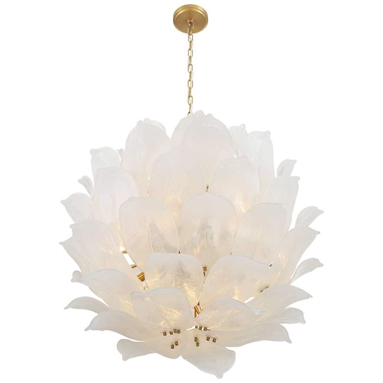 Image 5 Metropolitan Orchid 24-Light 35.5-in Legacy Brass Indoor Pendant more views