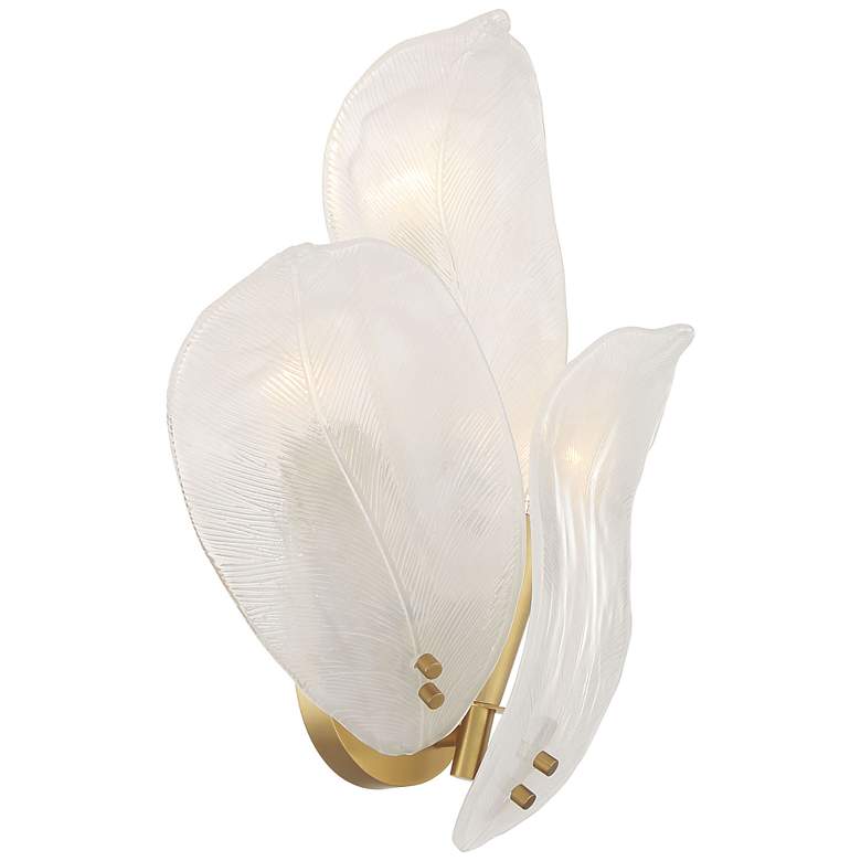 Image 1 Metropolitan Orchid 3-Light 13-in Legacy Brass Indoor Wall Sconce