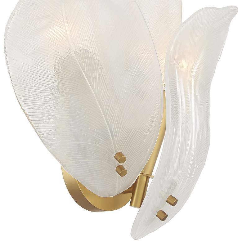 Image 2 Metropolitan Orchid 3-Light 13-in Legacy Brass Indoor Wall Sconce more views
