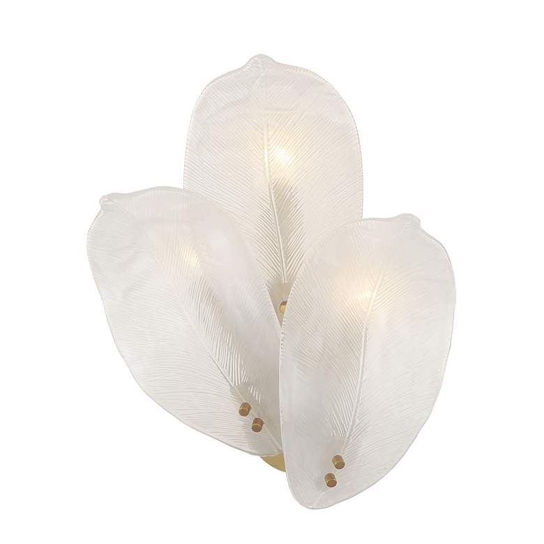 Image 4 Metropolitan Orchid 3-Light 13-in Legacy Brass Indoor Wall Sconce more views