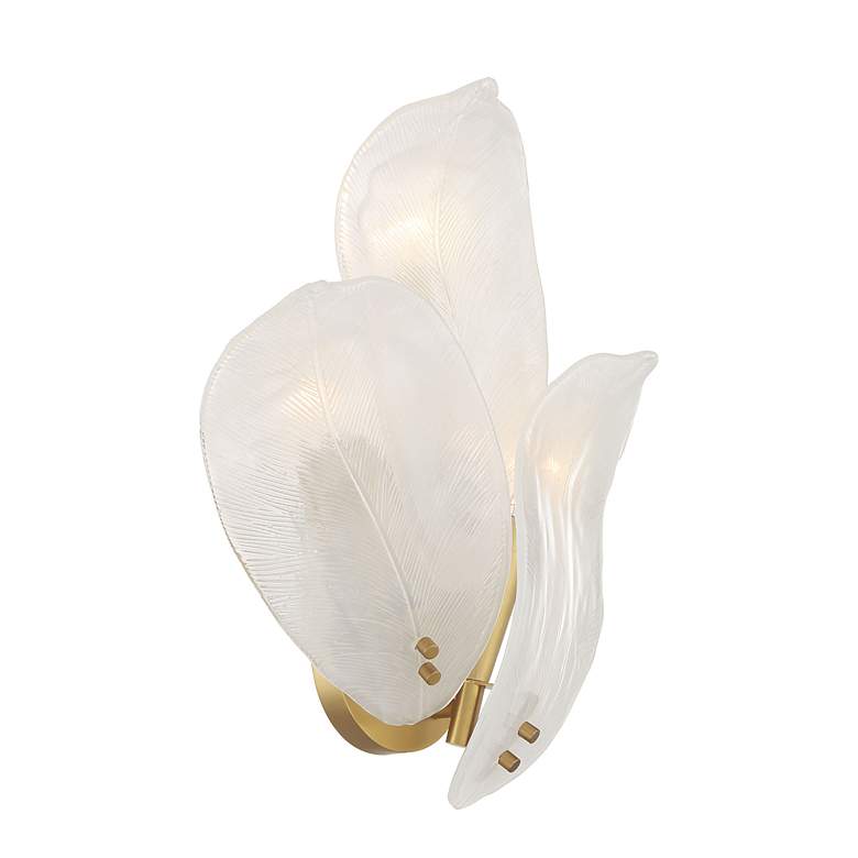 Image 5 Metropolitan Orchid 3-Light 13-in Legacy Brass Indoor Wall Sconce more views