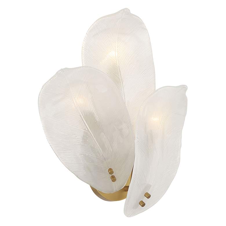 Image 6 Metropolitan Orchid 3-Light 13-in Legacy Brass Indoor Wall Sconce more views