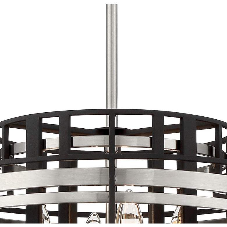 Image 4 Metropolitan Presten 16" Wide Coal Black 4-Light Pendant Light more views
