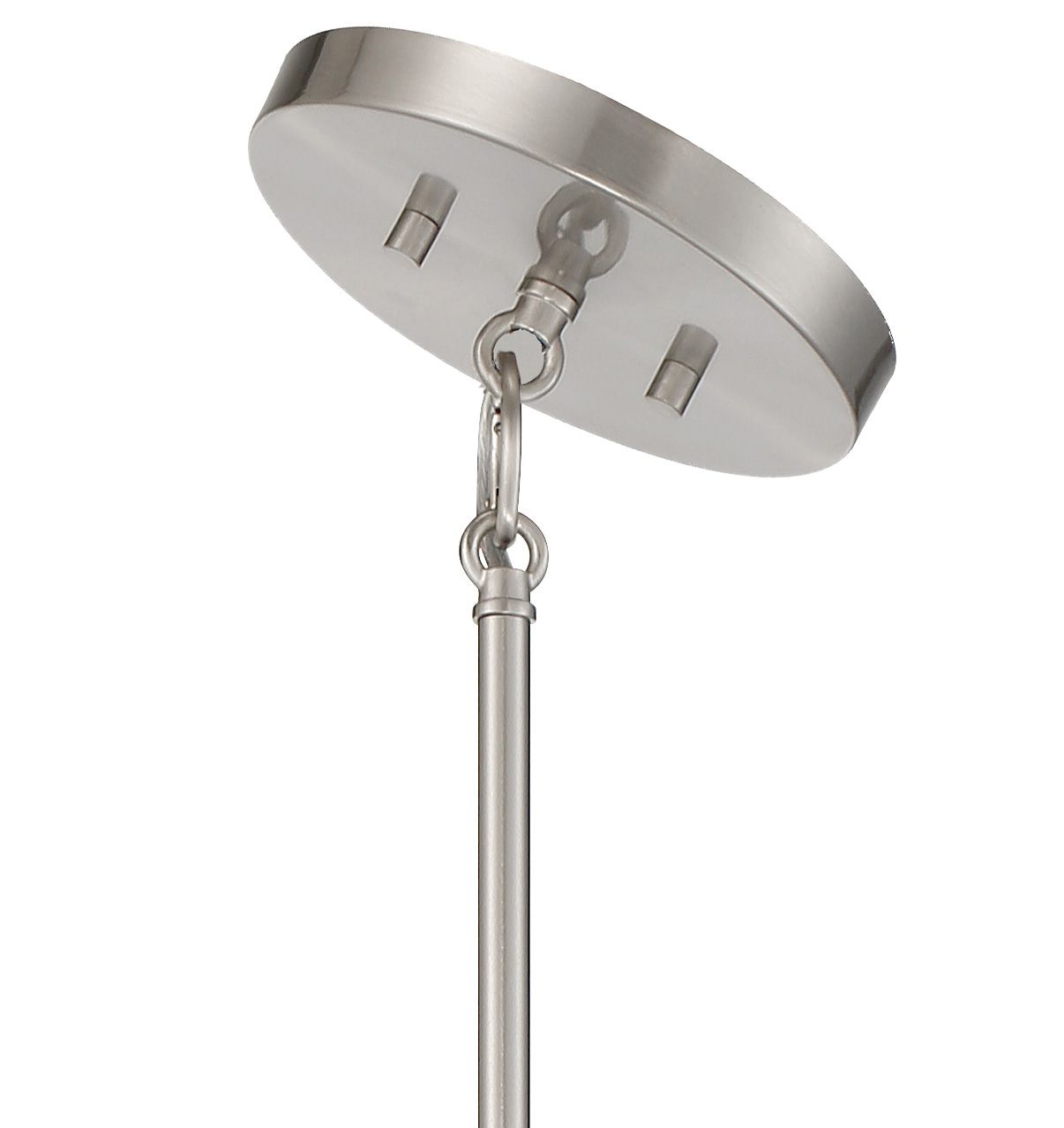 Image 7 Metropolitan Presten 6-Light Brushed Nickel and Coal Black Drum Pendant more views