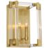 Metropolitan Prima Vista 2-Light 11-in Brass Indoor Wall Sconce
