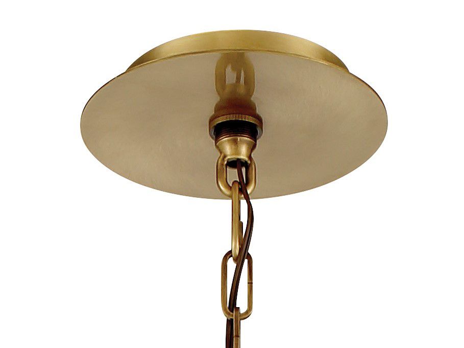 Image 2 Metropolitan Prima Vista 4-Lt 19.25-in Antique Brass Pendant with Accents more views