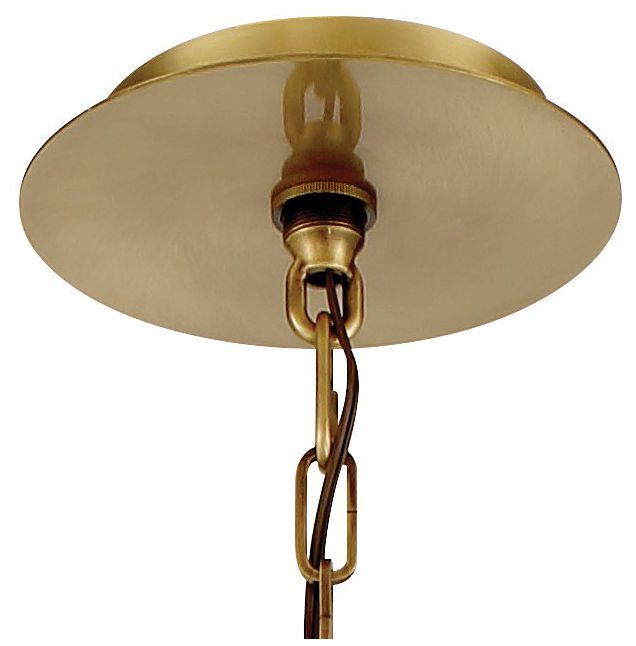 Image 3 Metropolitan Prima Vista 6-Light 21.25-in Brass Semi Flush to Pendant more views