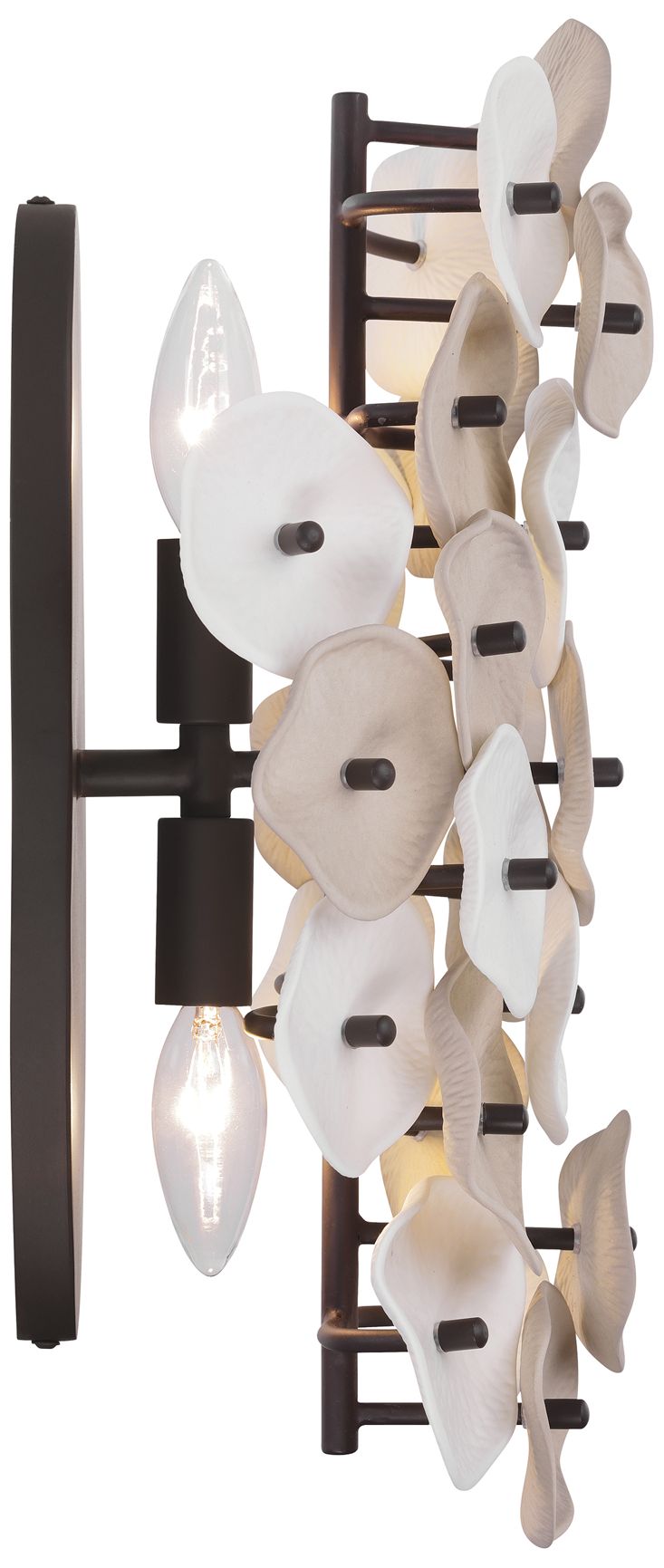 Image 5 Metropolitan Ravelin 2-Light 9-in Dark Bronze Wall Sconce more views