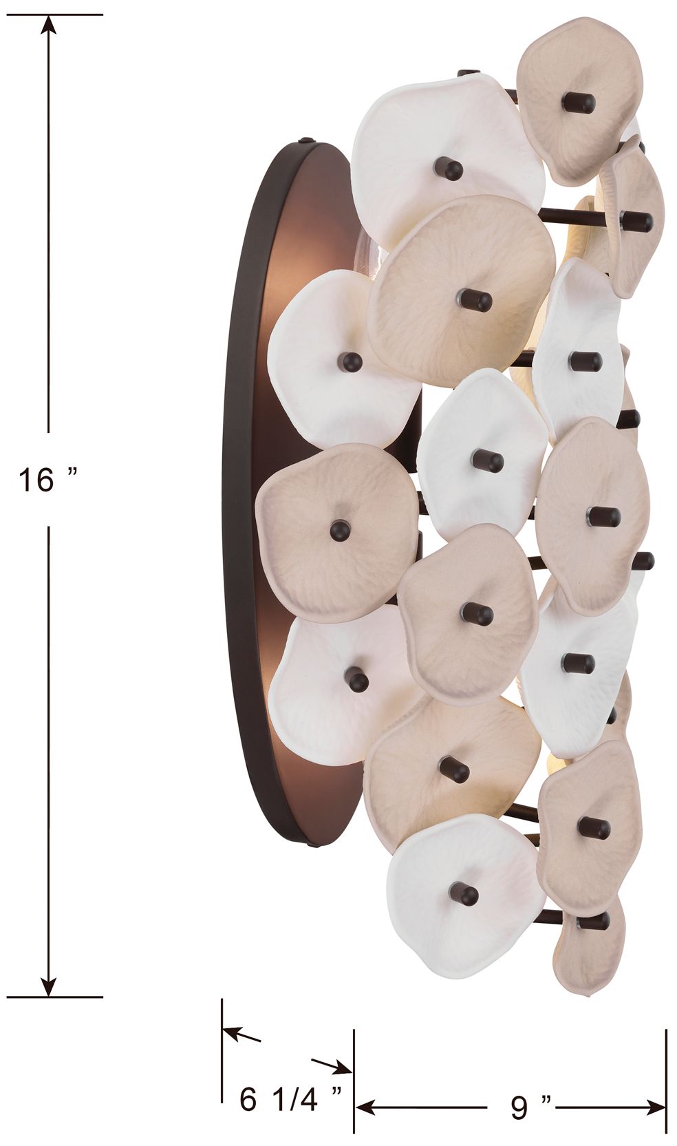 Image 6 Metropolitan Ravelin 2-Light 9-in Dark Bronze Wall Sconce more views