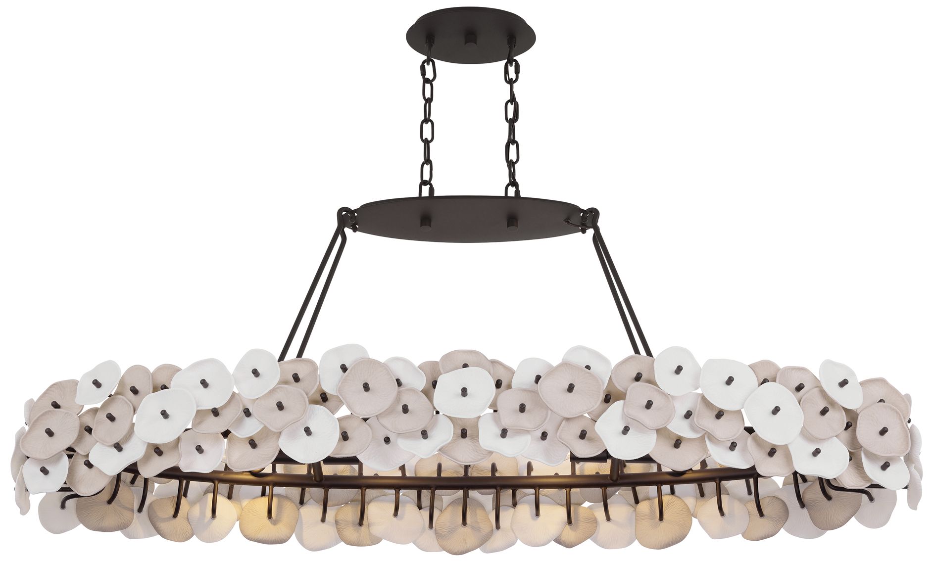 Image 7 Metropolitan Ravelin 4-Light 48-in Dark Bronze Linear Chandelier more views