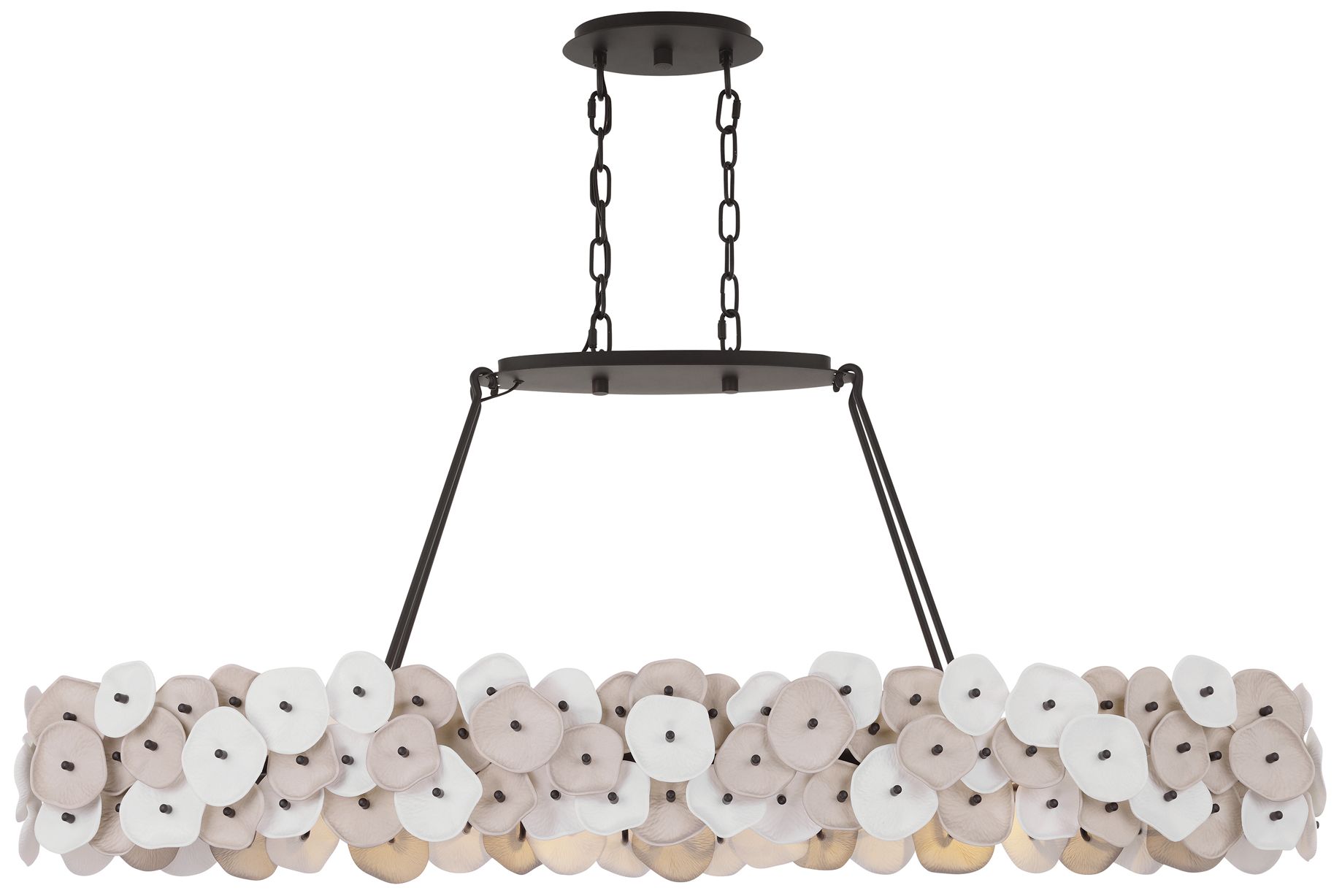 Metropolitan Ravelin 4-Light 48-in Dark Bronze Linear Chandelier