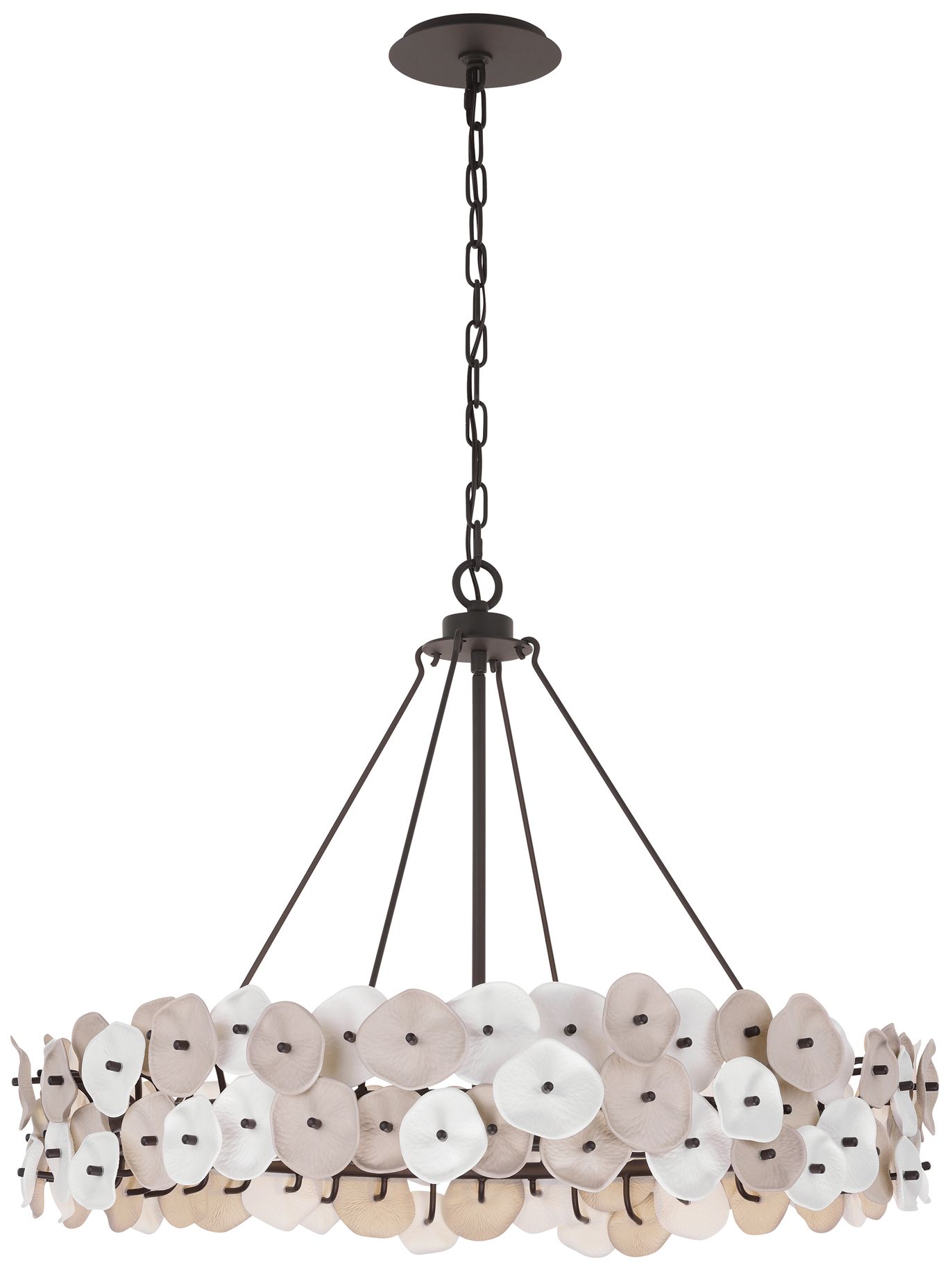 Metropolitan Ravelin 8-Light 32-in Dark Bronze Pendant