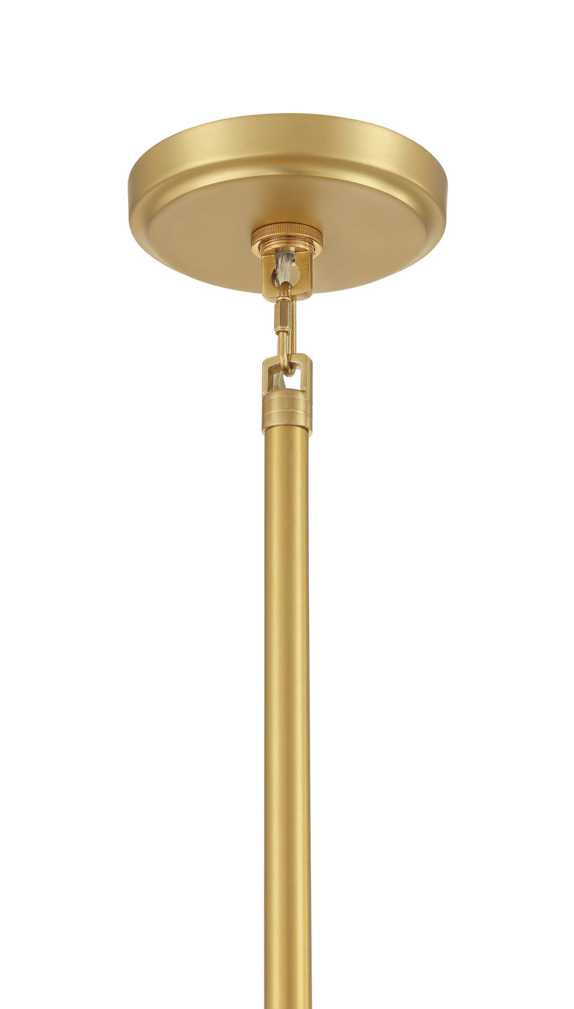 Image 5 Metropolitan Regent 13-Lt 28.25in Brass Chandelier with Amber Crackle Glass more views