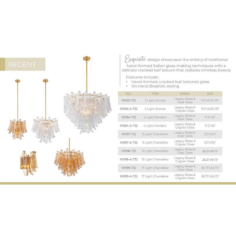 Image 7 Metropolitan Regent 9-Light 23-in Legacy Brass Indoor Chandelier more views