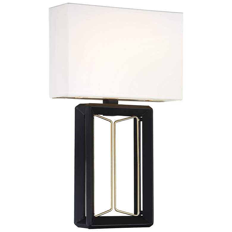 Image 1 Metropolitan Sable Point 21" High Sand Coal LED Wall Sconce