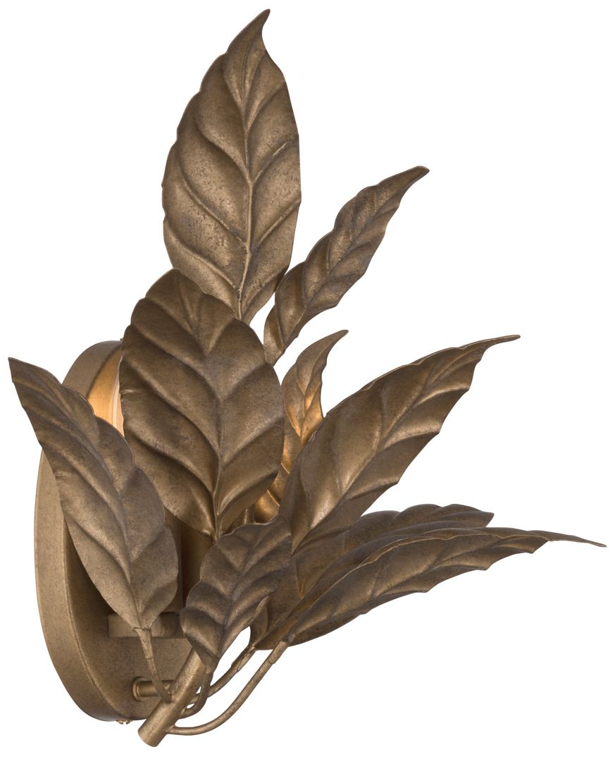 Metropolitan Seraphine 2-Light 11-in Weathered Gold Decorative Wall Sconce