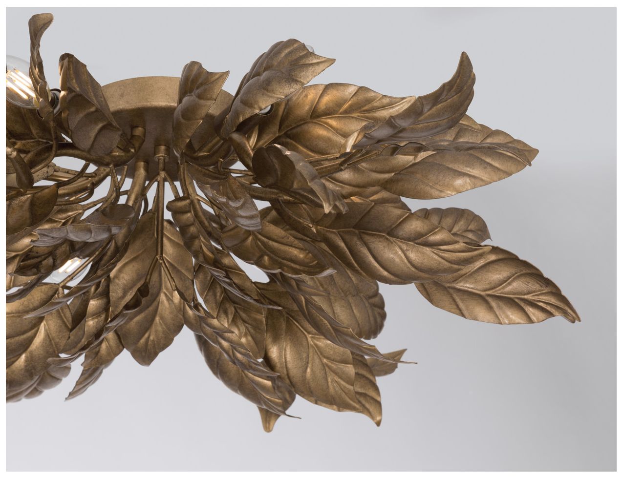 Image 5 Metropolitan Seraphine 6-Lt 29.5-in Weathered Gold Decorative Flush Mount more views