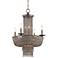 Metropolitan Shimmering Falls 21 1/4" Wide Silver Chandelier