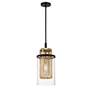 3_Metropolitan Soho 1-Light 9.5-in Black and Soft Brass Indoor Mini-Pendant more views