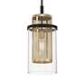 4_Metropolitan Soho 1-Light 9.5-in Black and Soft Brass Indoor Mini-Pendant more views