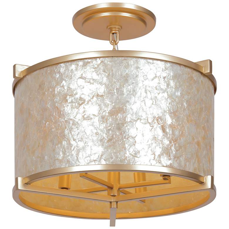 Image 1 Metropolitan Sommers Bend 4-Light Fawn Gold Semi-Flush