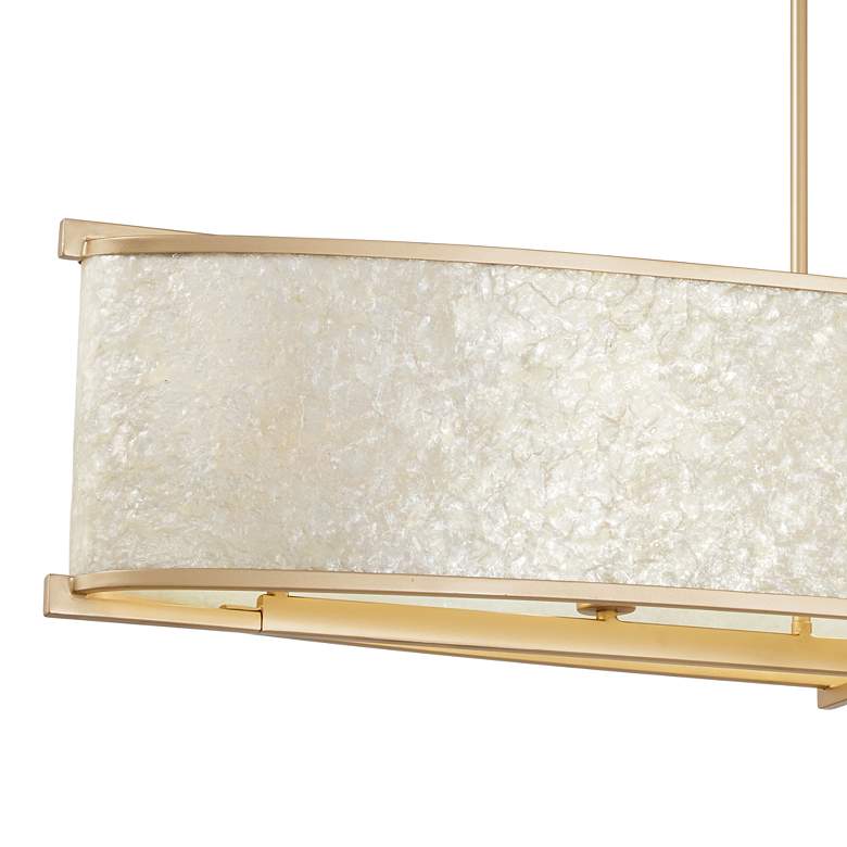 Image 3 Metropolitan Sommers Bend 5-Light 48-in Fawn Gold Island Chandelier more views