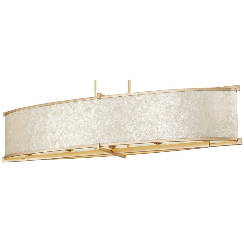 Image 4 Metropolitan Sommers Bend 5-Light 48-in Fawn Gold Island Chandelier more views