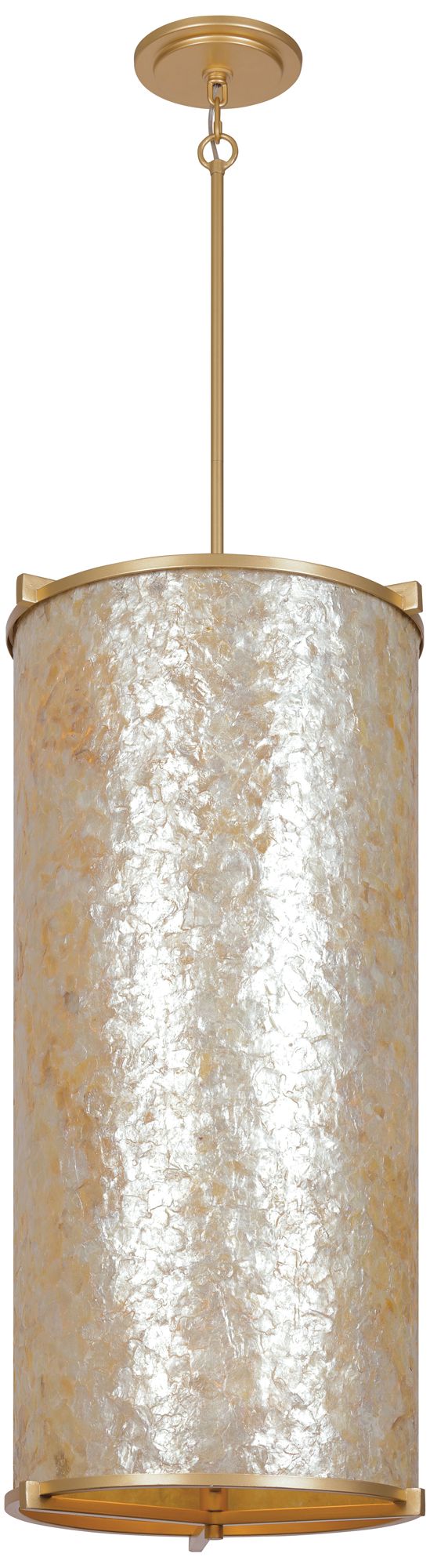 Metropolitan Sommers Bend 6-Light Fawn Gold 15-in Foyer Pendant