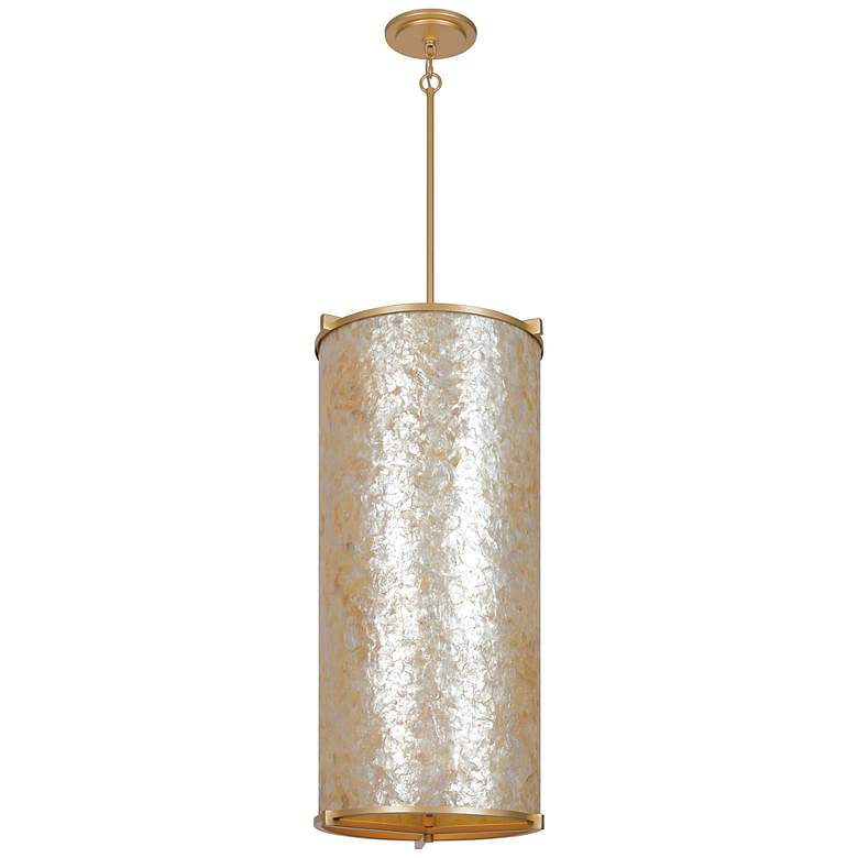 Image 2 Metropolitan Sommers Bend 6-Light Fawn Gold Foyer Pendant