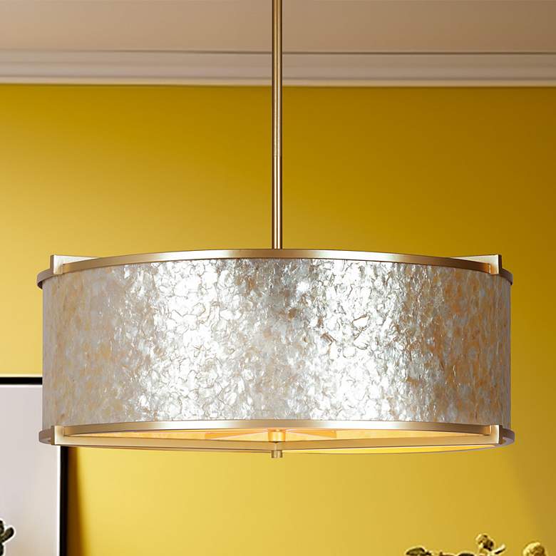 Image 1 Metropolitan Sommers Bend 6-Light Fawn Gold Pendant