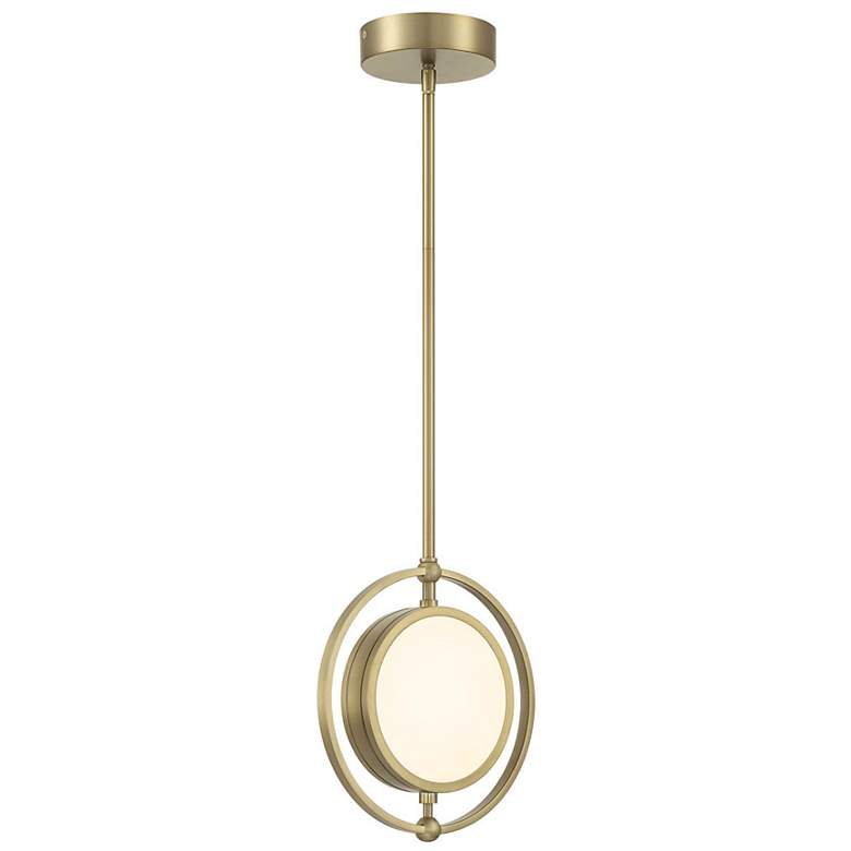 Image 2 Metropolitan Spectr LED 1-Light Soft Brass Mini Pendant