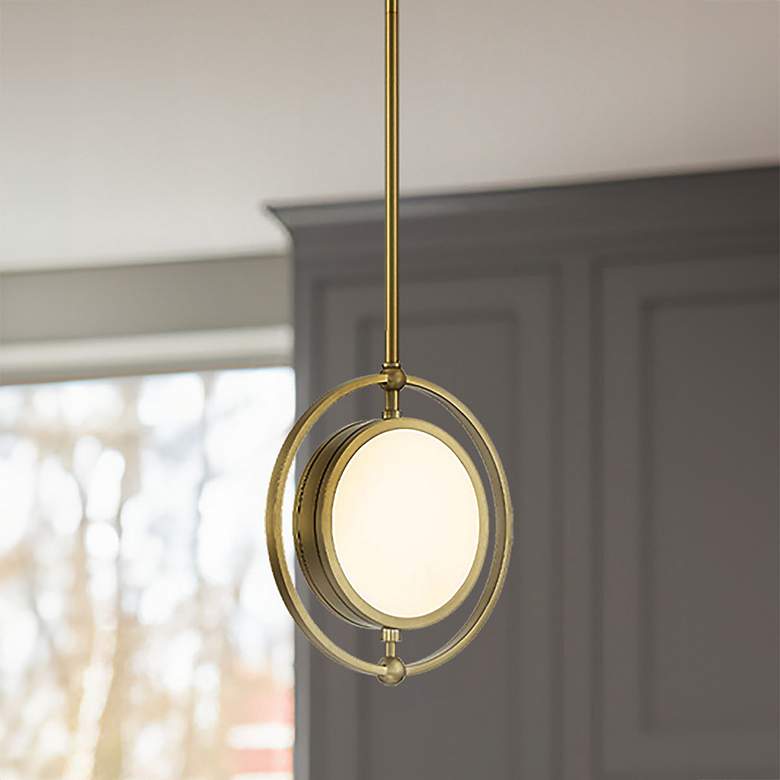 Image 1 Metropolitan Spectr LED 1-Light Soft Brass Mini Pendant