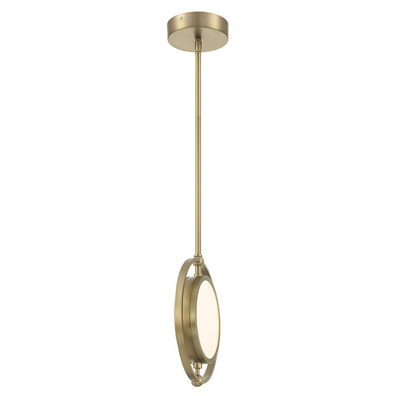 Image 3 Metropolitan Spectr LED 1-Light Soft Brass Mini Pendant more views
