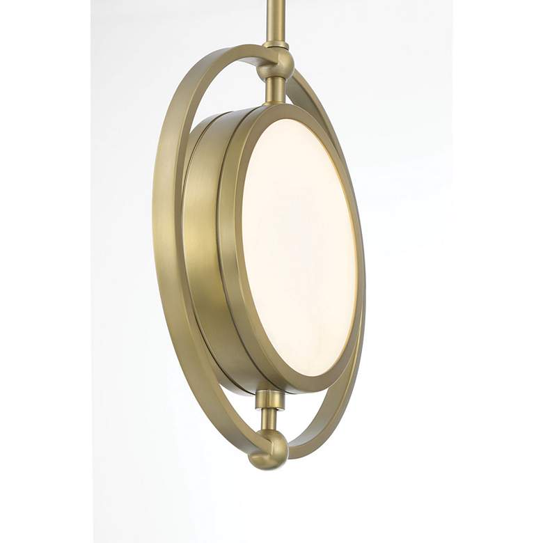 Image 4 Metropolitan Spectr LED 1-Light Soft Brass Mini Pendant more views