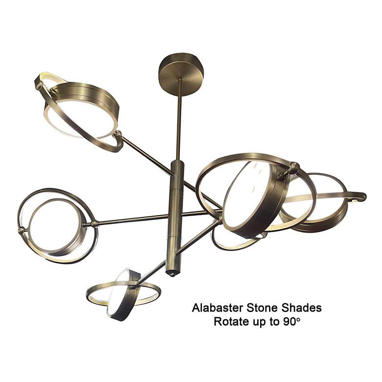 Image 6 Metropolitan Spectr LED 6-Light Soft Brass Chandelier more views