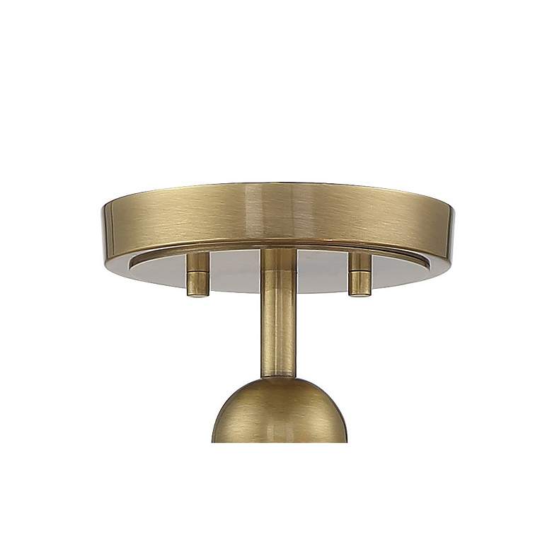 Image 2 Metropolitan Splendour 4-Light 19-in Aged Antique Brass Indoor Semi-Flush more views