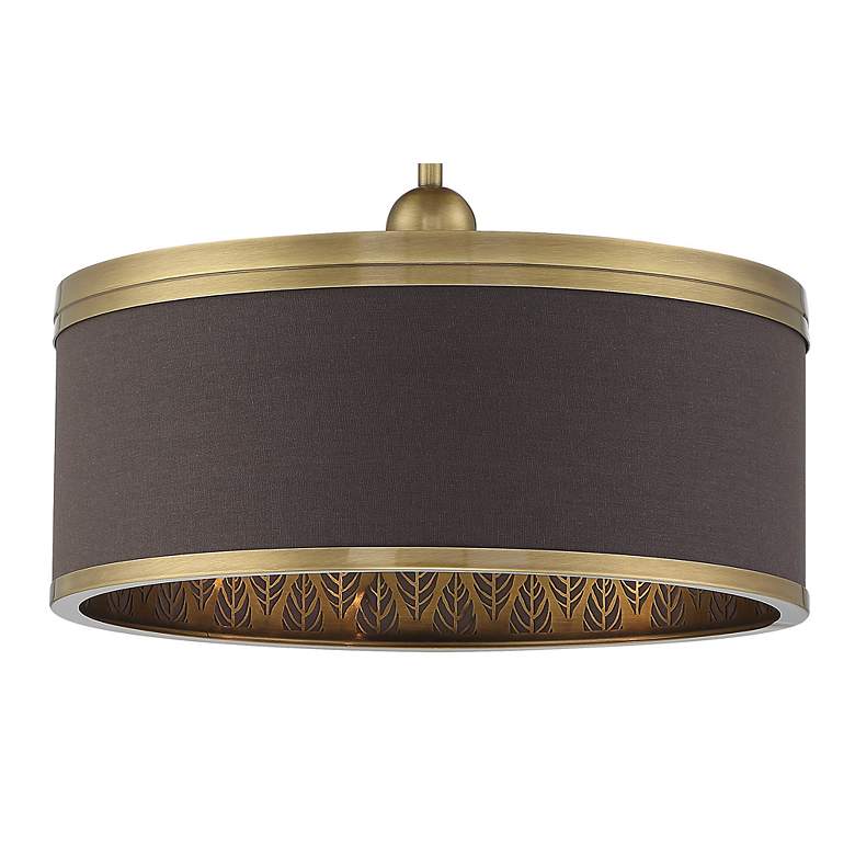 Image 4 Metropolitan Splendour 4-Light 19-in Aged Antique Brass Indoor Semi-Flush more views