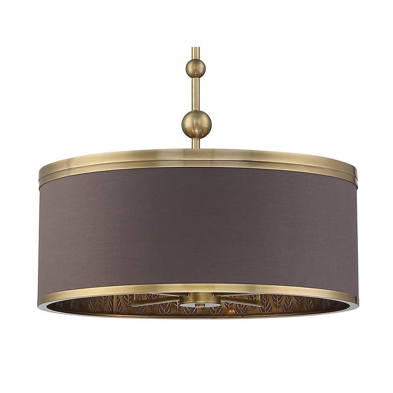 Image 4 Metropolitan Splendour 5-Light 24.38-in Aged Antique Brass Indoor Pendant more views